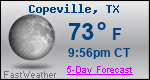 Weather Forecast for Copeville, TX