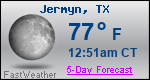 Weather Forecast for Jermyn, TX