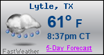 Weather Forecast for Lytle, TX