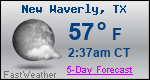 Weather Forecast for New Waverly, TX