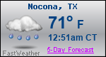 Weather Forecast for Nocona, TX