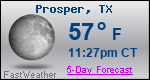 Weather Forecast for Prosper, TX