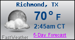 Weather Forecast for Richmond, TX