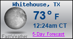 Weather Forecast for Whitehouse, TX