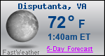 Weather Forecast for Disputanta, VA