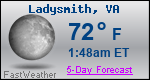 Weather Forecast for Ladysmith, VA