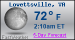 Weather Forecast for Lovettsville, VA