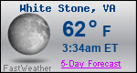 Weather Forecast for White Stone, VA