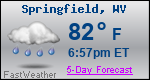 Weather Forecast for Springfield, WV