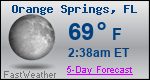 Weather Forecast for Orange Springs, FL