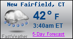 Weather Forecast for New Fairfield, CT