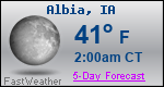 Weather Forecast for Albia, IA