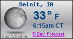 Weather Forecast for Deloit, IA