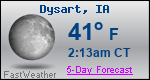 Weather Forecast for Dysart, IA