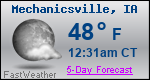 Weather Forecast for Mechanicsville, IA