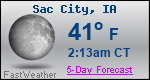Weather Forecast for Sac City, IA