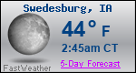 Weather Forecast for Swedesburg, IA