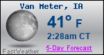 Weather Forecast for Van Meter, IA