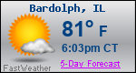 Weather Forecast for Bardolph, IL
