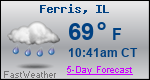 Weather Forecast for Ferris, IL
