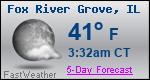 Weather Forecast for Fox River Grove, IL