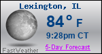 Weather Forecast for Lexington, IL