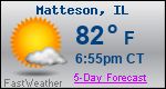 Weather Forecast for Matteson, IL