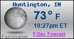 Weather Forecast for Huntington, IN