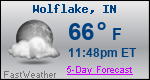 Weather Forecast for Wolflake, IN
