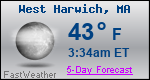 Weather Forecast for West Harwich, MA