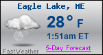 Weather Forecast for Eagle Lake, ME