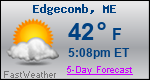 Weather Forecast for Edgecomb, ME