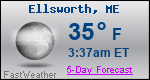 Weather Forecast for Ellsworth, ME