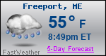 Weather Forecast for Freeport, ME