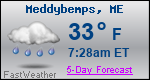 Weather Forecast for Meddybemps, ME