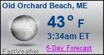 Weather Forecast for Old Orchard Beach, ME