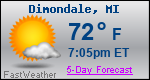 Weather Forecast for Dimondale, MI