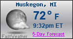 Weather Forecast for Muskegon, MI