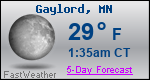 Weather Forecast for Gaylord, MN