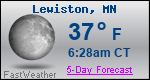 Weather Forecast for Lewiston, MN