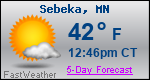 Weather Forecast for Sebeka, MN