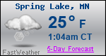 Weather Forecast for Spring Lake, MN