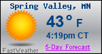 Weather Forecast for Spring Valley, MN