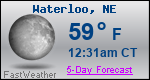 Weather Forecast for Waterloo, NE