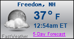 Weather Forecast for Freedom, NH