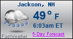 Weather Forecast for Jackson, NH