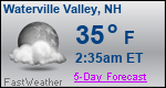 Weather Forecast for Waterville Valley, NH