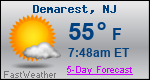 Weather Forecast for Demarest, NJ