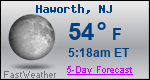 Weather Forecast for Haworth, NJ