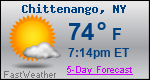 Weather Forecast for Chittenango, NY